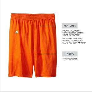 Russell Athletic Big Boys' Youth Mesh Short size M